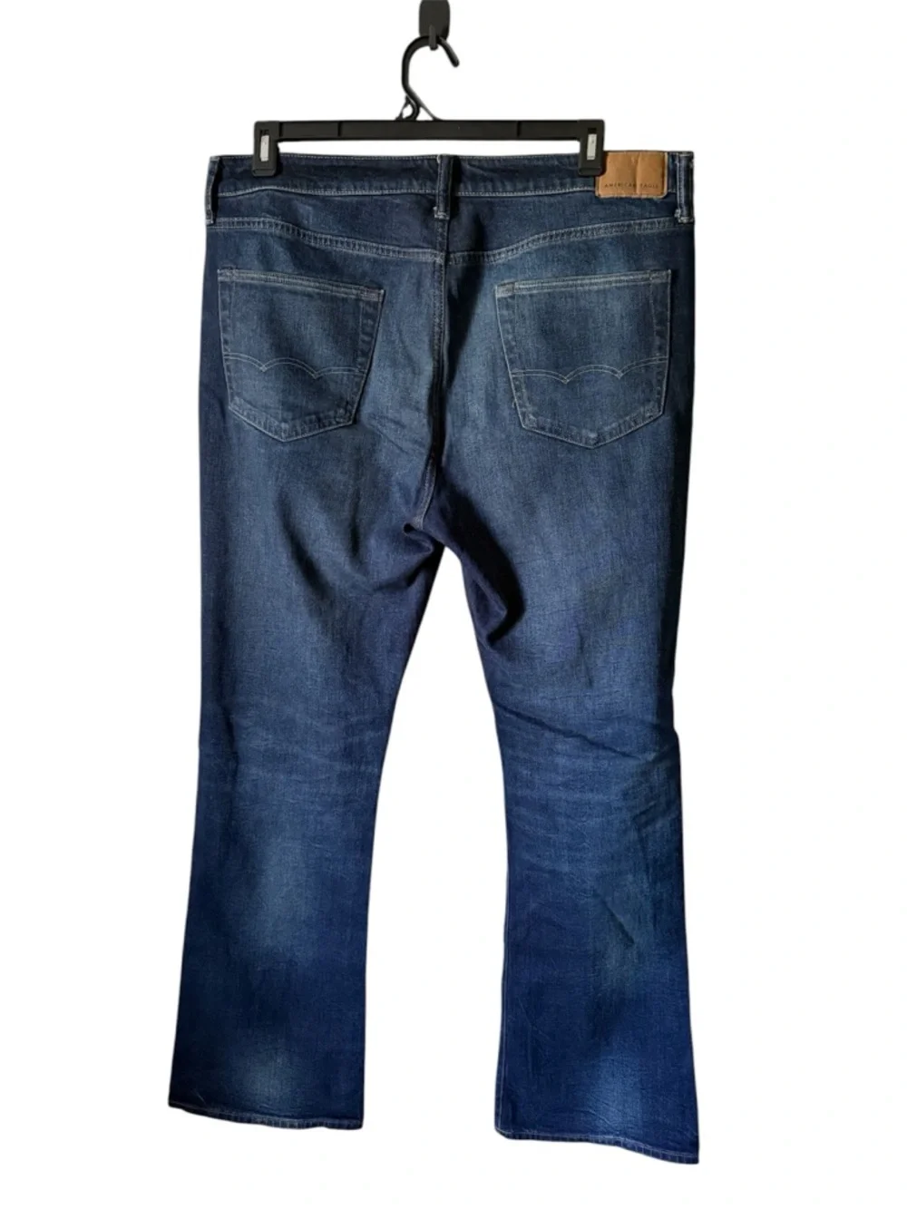 American Eagle Outfitters Mens 36x34 Blue Denim Slim Bootcut Easyflex Jeans